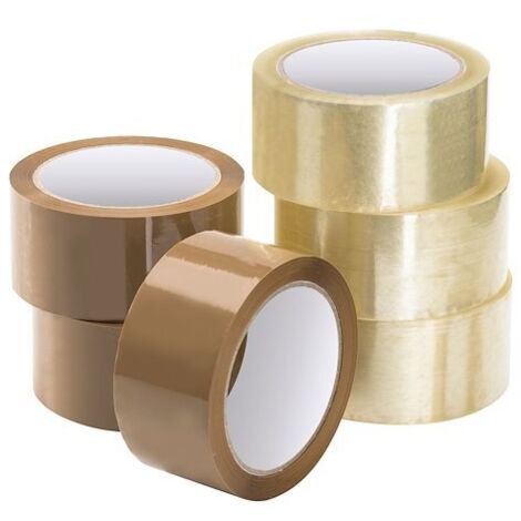 Ruban adhésif Polypropylène Economique translucide 48 mm x 100 m - Lot de 6 - Maxiburo