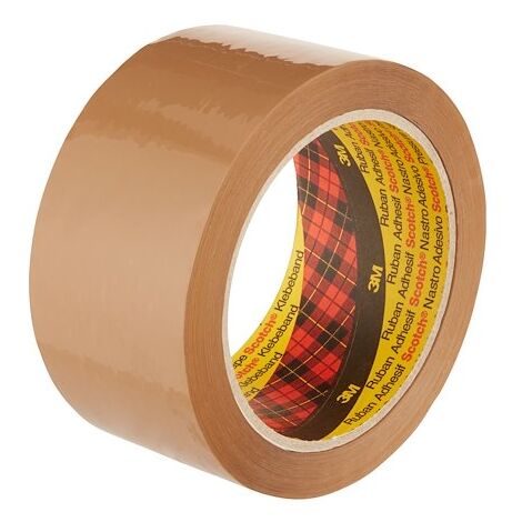 Ruban adhésif polypropylène Scotch 371 extra-résistant 47 microns 50 mm x 66 m - Havane - Lot de 6