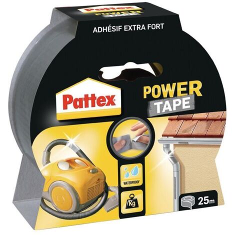 Ruban adhésif Power-Tape gris argenté L.25m l.50mm Rl.
