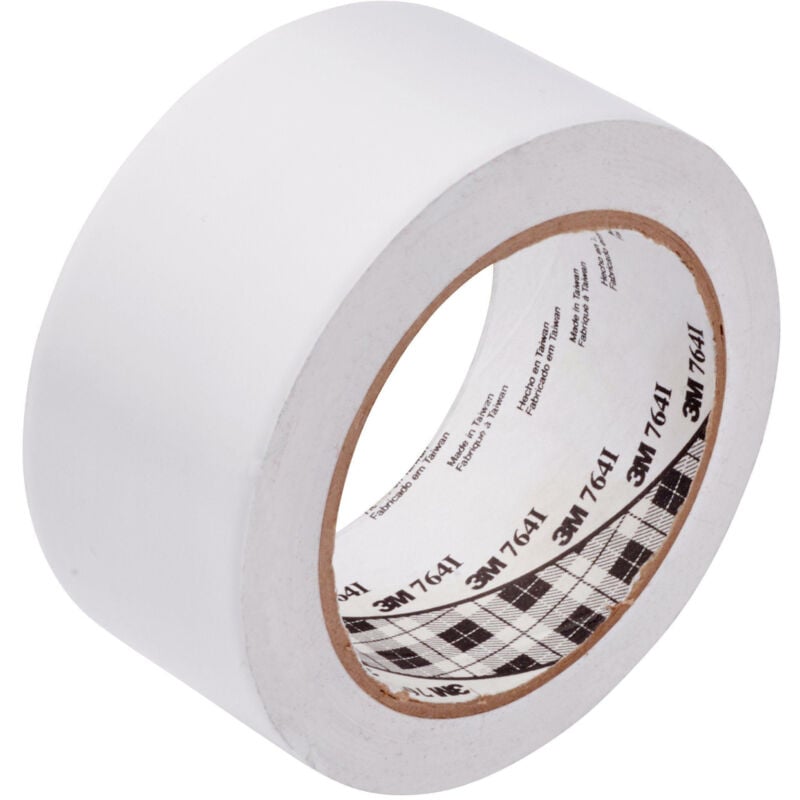 3M - 764I ruban vinyle d'usage général blanc, 50 mm x 33 m, 0.13 mm - 7000144707