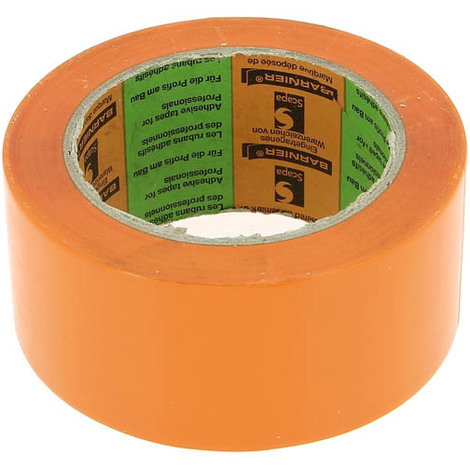 Ruban adhésif PVC construction BARNIER 6095 orange 50mmx30ml