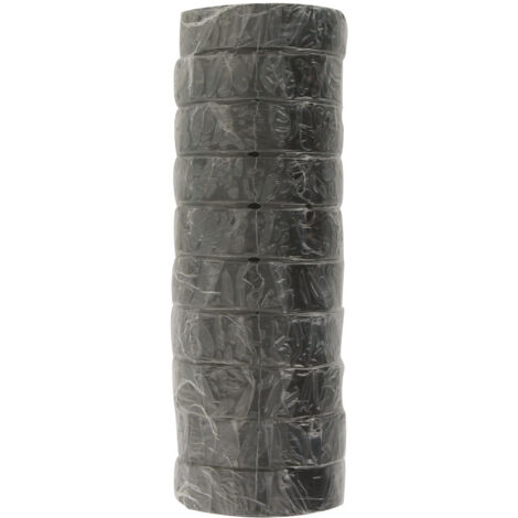 Ruban adhésif pvc noir 15mmx10m/10