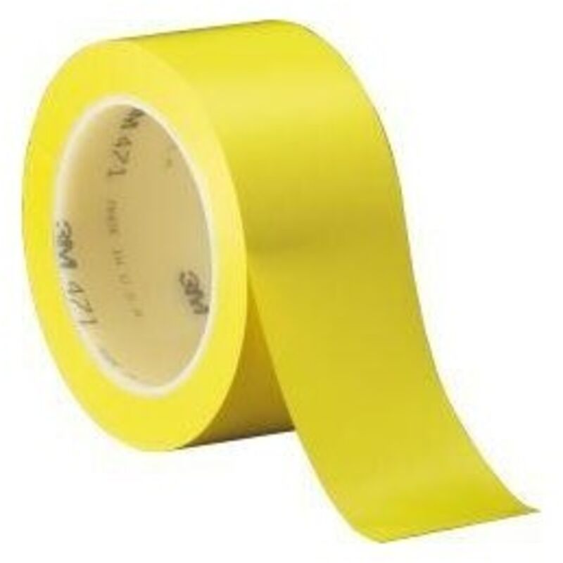 Ruban adhésif pvc souple 471 f jaune 25mm x 33m 3M (Par 36)