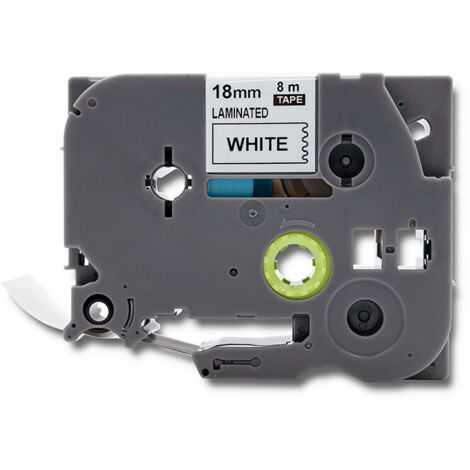 Ruban adhésif Qoltec pour BROTHER TZ2-241  18 mm x 8 m  Impression blanc/noir
