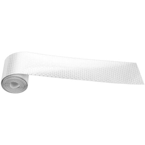 Ruban adhésif réfléchissant 5cm x 3m pour véhicules, remorques et vélos - Sécurité routière argenté