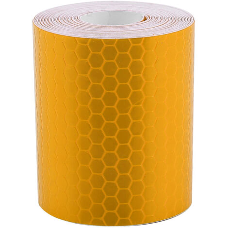 Ruban adhésif réfléchissant de sécurité 5cm x 3m orange pour remorques, voitures et vélos