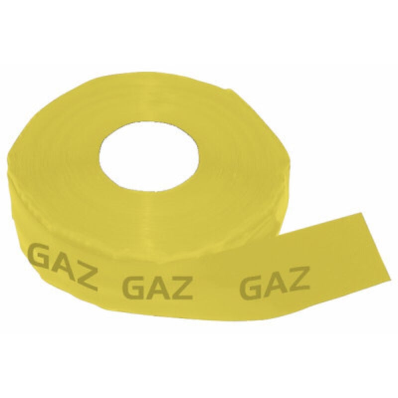 Advance - Ruban adhésif d'identification gaz jaune 50mm x 60m - diff
