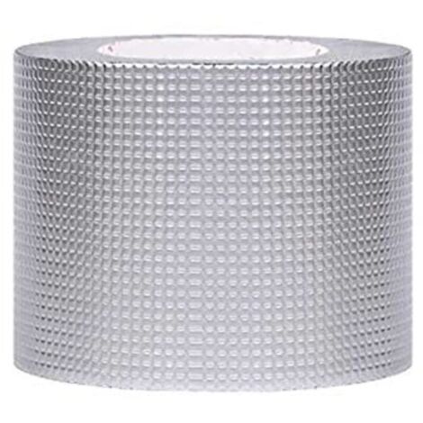 Ruban adhésif - Ruban imperméable extrêmement collant et durable - Bouchon de fuite efficace - Dimension : 5cm x 5m - Couleur argent - Auto-adhésif