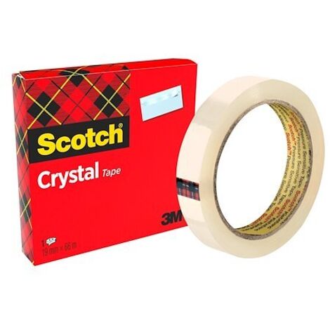 Ruban adhésif Scotch® Crystal Clear 600 Scotch C6001966 transparent (L x l) 66 m x 19 mm acrylate 1 pc(s)