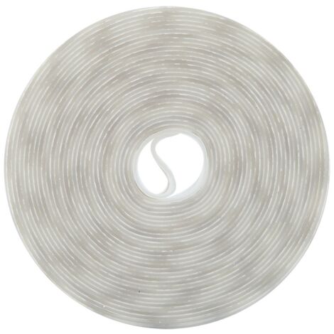 Ruban Adhésif Silicone Autocollant (25mmx5m) pour Portes Fenêtres - Anti-Bruit, Vent, Insectes - Blanc/Beige