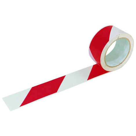 RUBAN ADHÉSIF TALIAPLAST 66M  50 MM ROUGE ET BLANC - 540402