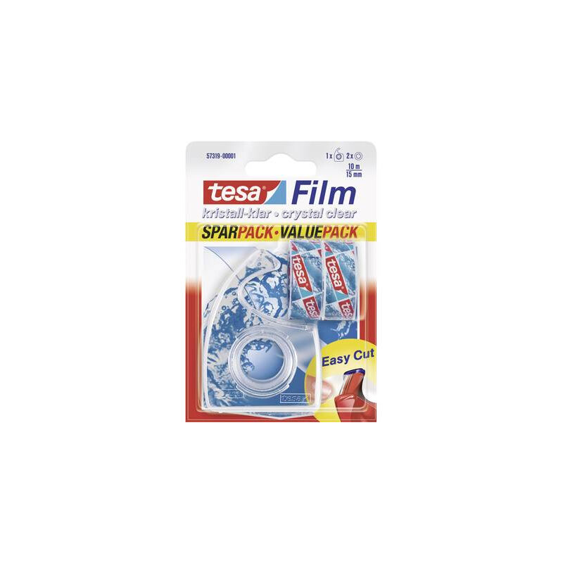 Tesafilm Transparent Tesa 57319-00001-04 Transparent (L X L) 10 M X 15 Mm Acrylate 2 Pc(S)
