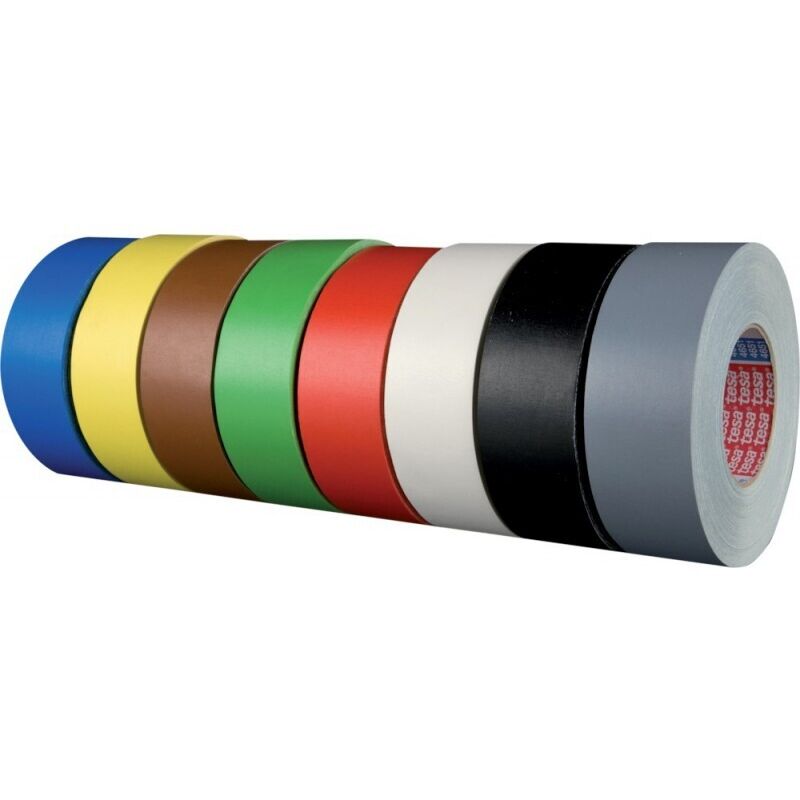 Tesa - ruban vinyle 4651 Premium, 50 mm x 25 m, Noir (Par 6)