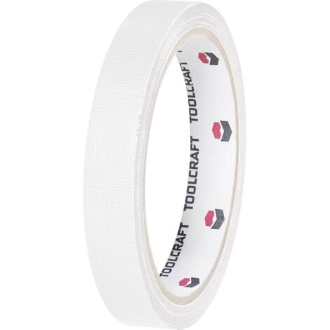 RUBAN ADHÉSIF TISSÉ BLANC (L X L) 10 M X 38 MM CONDITIONNEMENT: 1 BOBINE(S) TOOLCRAFT HEB38L10WC