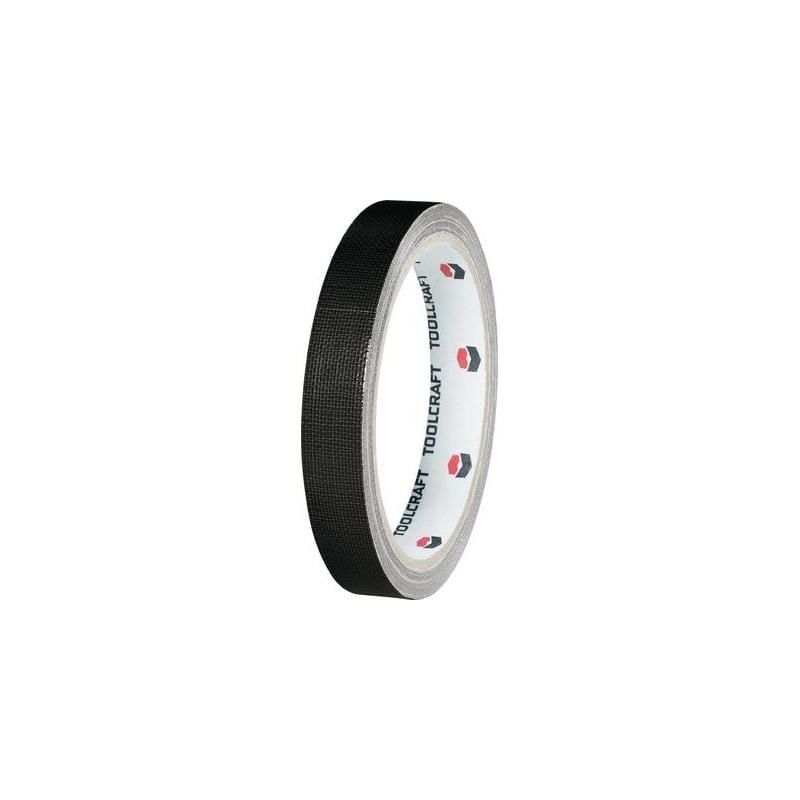 Toolcraft - ruban adhésif tissé noir (l x l) 10 m x 19 mm conditionnement: 1 bobine(s) HEB19L10SC
