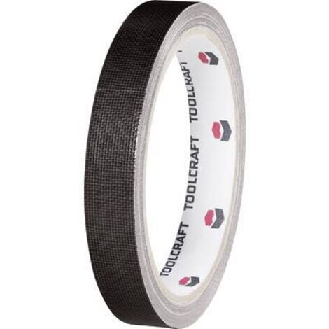 RUBAN ADHÉSIF TISSÉ NOIR (L X L) 10 M X 19 MM CONDITIONNEMENT: 1 BOBINE(S) TOOLCRAFT HEB19L10SC