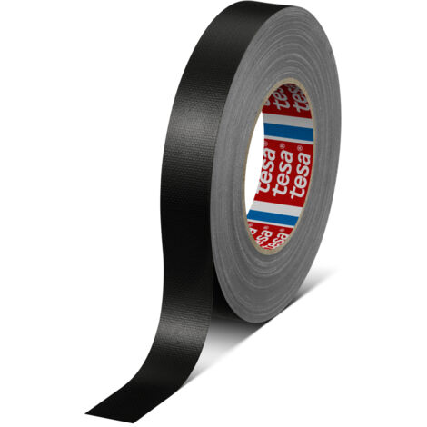 Ruban adhésif toilé 04688-00005, Noir, Tissu extrudé en PE ( Prix pour 1 )