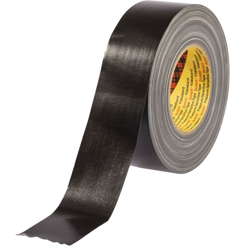 3M - Ruban adhésif Scotch 389 , Noir, toilé pe, 50mm x 50m, 9 N/cm ( Prix pour 1 )