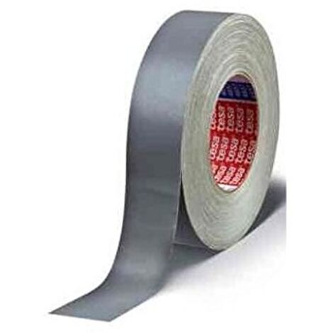 Ruban adhésif toilé 4657 Tesa, Gris, Tissu avec revêtement en acrylique, 19mm x 50m, 4,6 N/cm ( Prix pour Paquet de 48 )