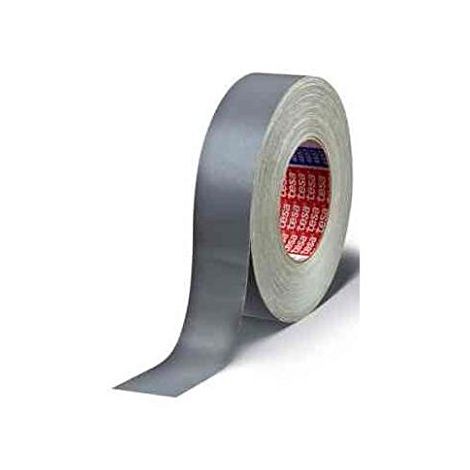 Ruban adhésif toilé 4657 Tesa, Gris, Tissu avec revêtement en acrylique, 19mm x 50m, 4,6 N/cm ( Prix pour Paquet de 48 )