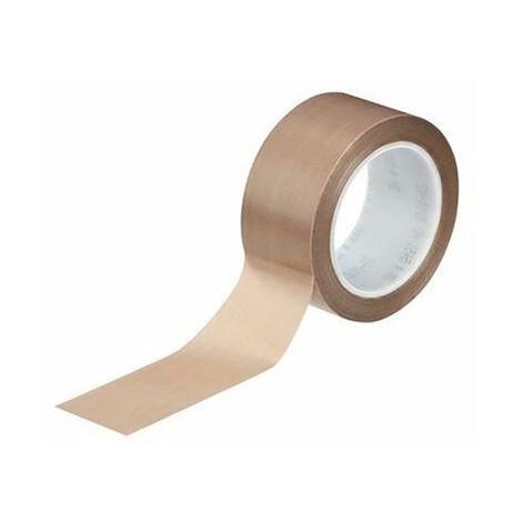 Ruban adhésif toilé 5451 , Marron, Toile de verre PTFE, 19mm x 33m, 3,1 N/cm ( Prix pour 1 )