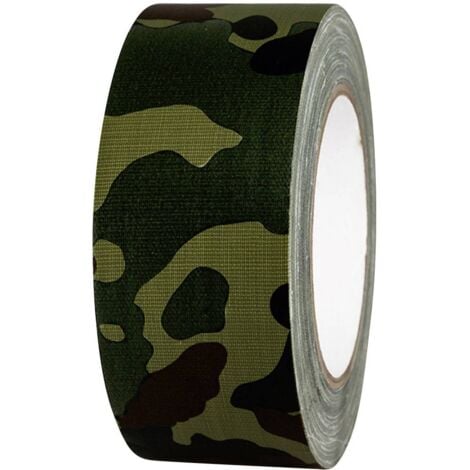 Ruban adhésif toilé 80B50L25CC TOOLCRAFT 80B50L25CC camouflage (L x l) 25 m x 50 mm adhésif thermofusible 1 pc(s)
