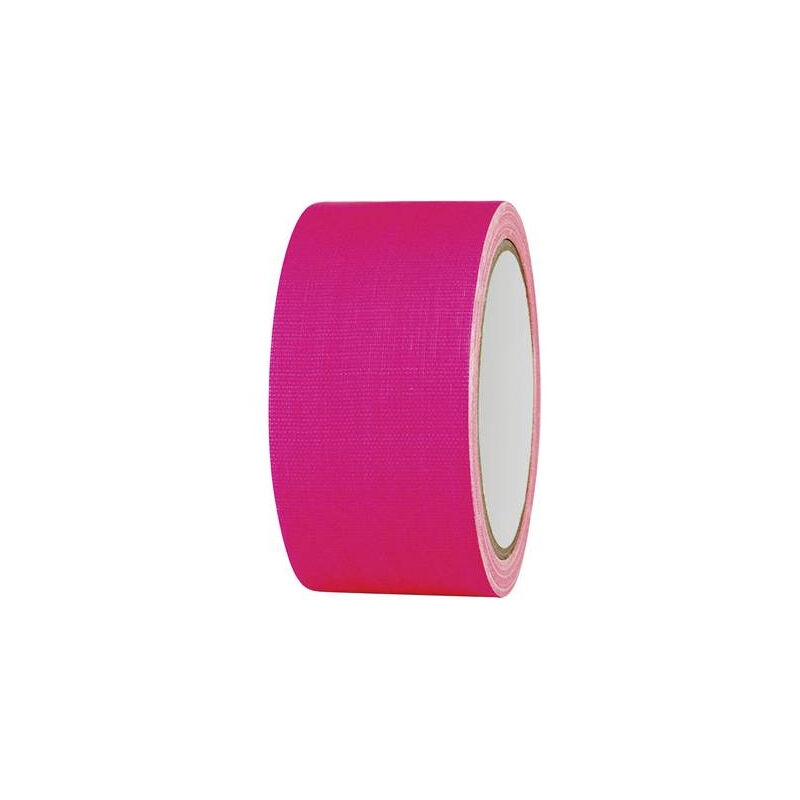 Ruban adhésif toilé 80FL5025PC Toolcraft 80FL5025PC rose fluorescent (l x l) 25 m x 50 mm adhésif thermofusible 1 pc(s)