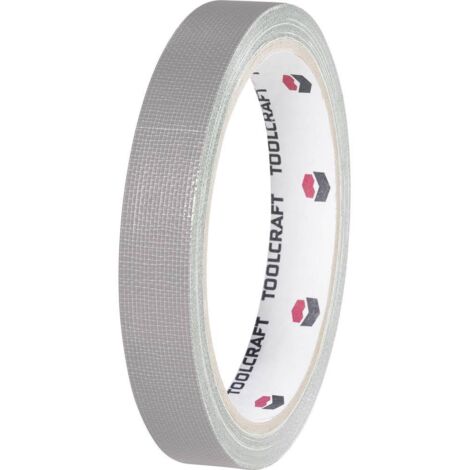Ruban adhésif toilé HEB38L10AC TOOLCRAFT HEB38L10AC gris (L x l) 10 m x 38 mm adhésif thermofusible