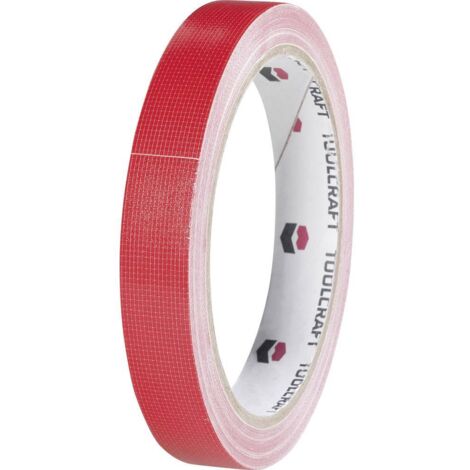Ruban adhésif toilé HEB38L10RC TOOLCRAFT HEB38L10RC rouge (L x l) 10 m x 38 mm adhésif thermofusible 1 pc(s) D92586