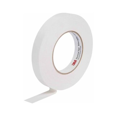 Ruban adhésif toilé Scotch 27 , blanc, Toile de verre, 19mm x 55m, 3,3 N/cm ( Prix pour 1 )