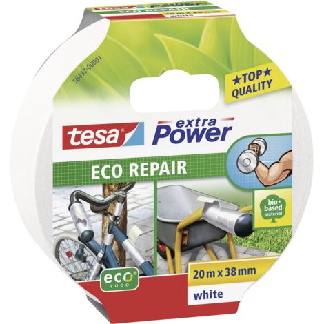 Ruban adhésif toilé tesa® extra Power tesa 56432-00001-00 blanc (L x l) 20 m x 38 mm caoutchouc 1 pc(s) W27385