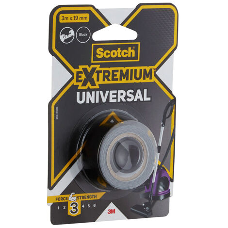 Ruban Adhésif Universel Extremium 3, 3 M X 19 Mm, Noir