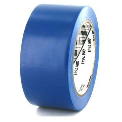 Ruban adhésif vinyle bleu 50mm – Longueur 33m – Très bonne adhésion et excellente étanchéité – 764B50