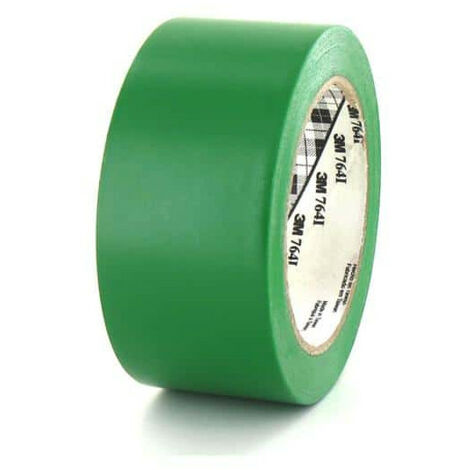 Ruban adhésif vinyle vert 50mm – Longueur 33m – Très bonne adhésion et résistance à l'abrasion – 764V50