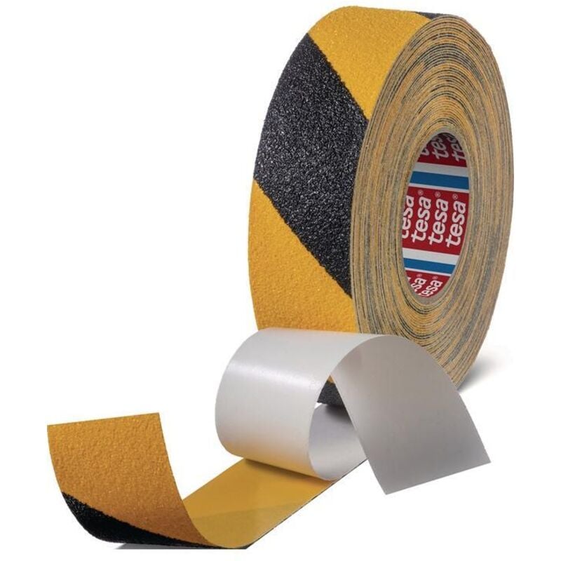 Ruban adhésif antidérapant extra fort 60954 noir/jaune 18 m x 50 mm - 60954-00000-02 - Tesa