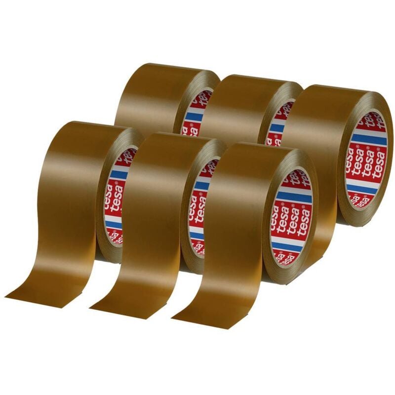 Tesa - pack 4124 pvc 04124-00096-00 Ruban adhésif d'emballage pack® 4124 marron (l x l) 66 m x 50 mm 6 pc(s)