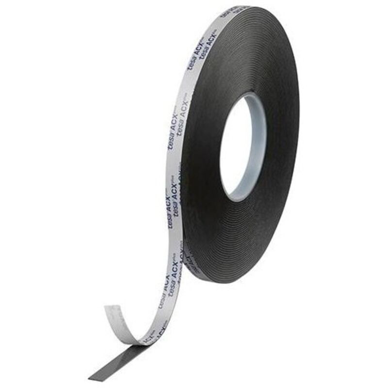 FP - Ruban adhésif double face 7076 noir 18m x 25mm (Par 3)