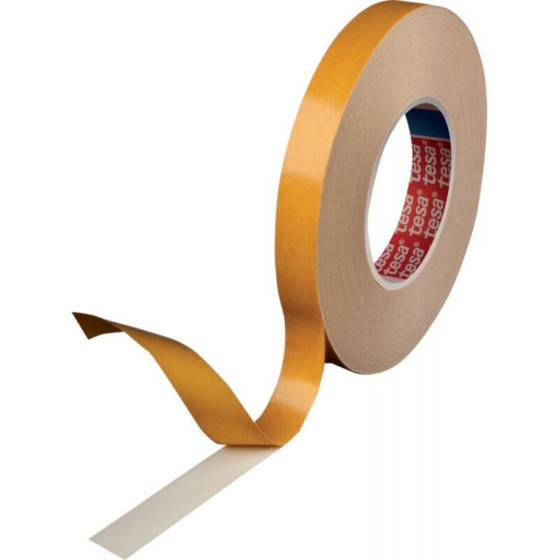 Ruban adhésif double-face avec un support en mousse Tesa fix 4952 - 50m x 12mm, blanc