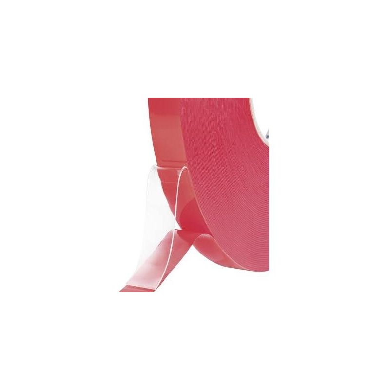Toolcraft - ruban adhésif double face 1397P1950C (l x l) 50 m x 19 mm transparent polyester 1 bobine(s)