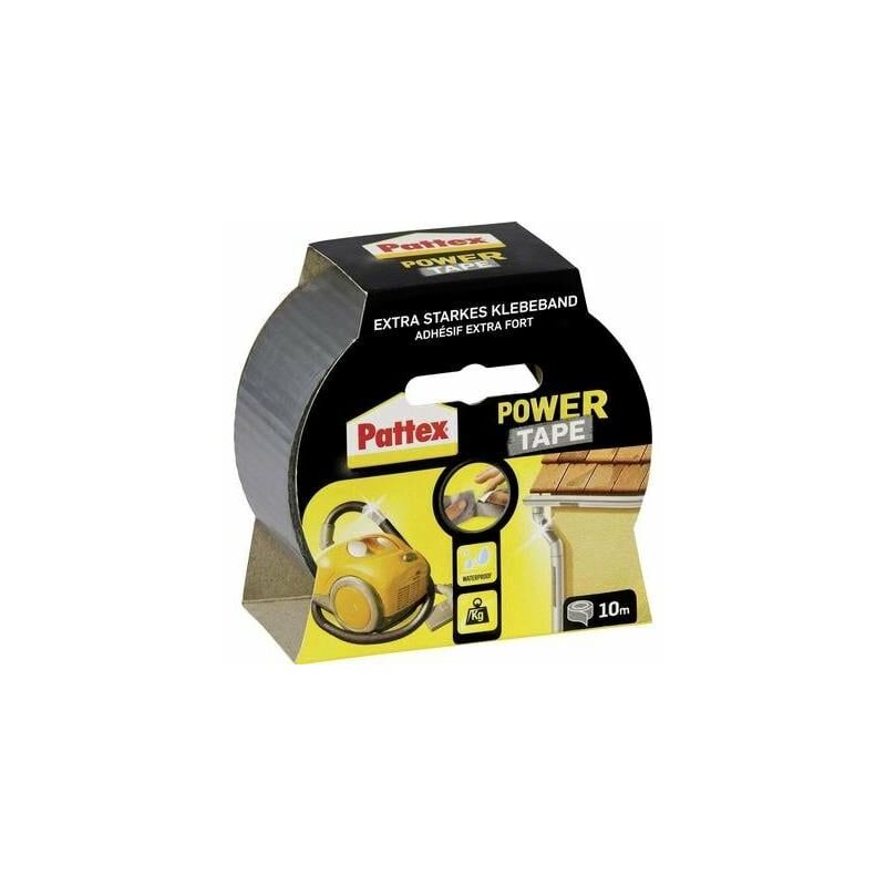 Pattex - ruban adhésif power tape argent 10M PPS10 PT1DS