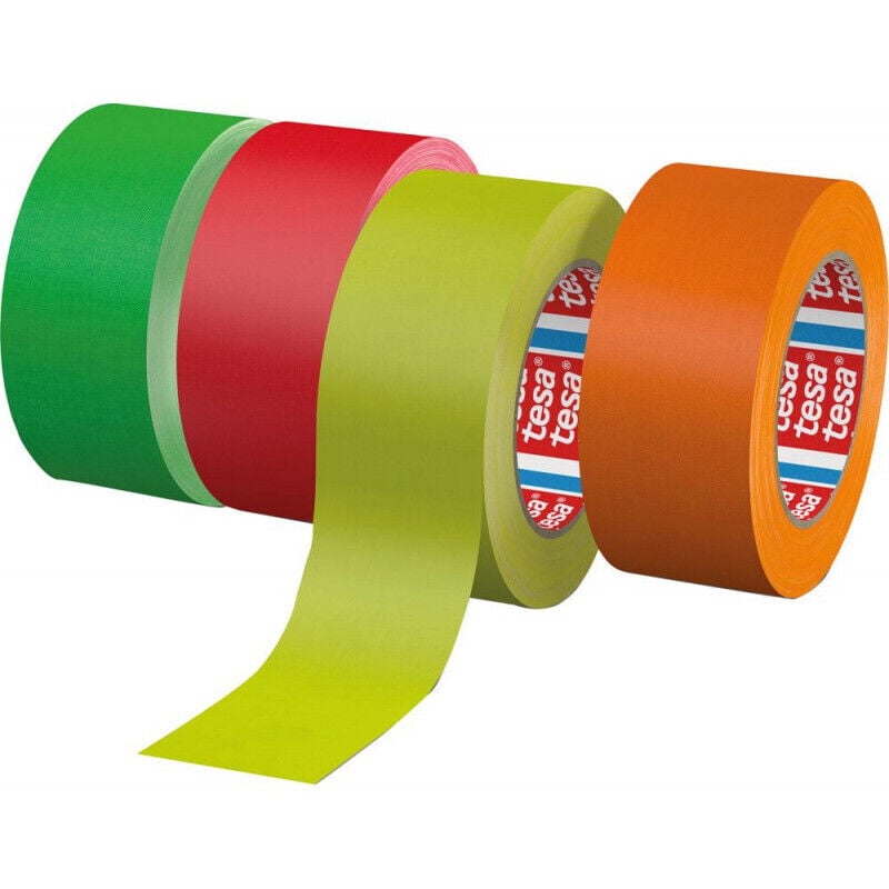 Ruban adhésif premium tesaband 4671 25m x 25mm orange fluo (Par 36)