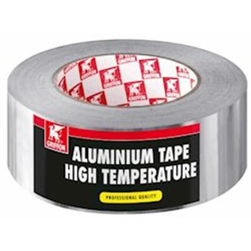 Griffon - Ruban adhésif aluminium thermorésistant - Le rouleau de 20m x 10cm