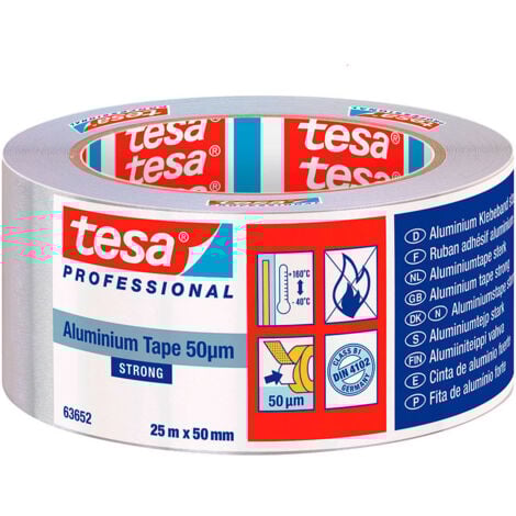 Ruban aluminium 50 micron 25m x 50mm 63652 tesa
