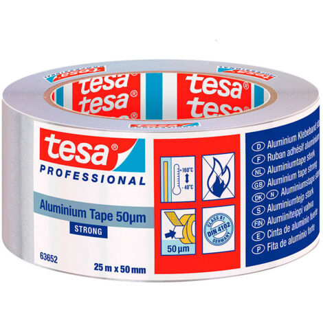 Ruban Aluminium 50 Micron 25m X 50mm 63652 Tesa