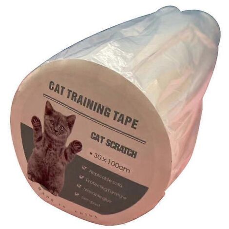 Ruban anti-griffes pour chats, protection de meubles, anti-rayures canapé, ruban adhésif transparent dressage chat, 30x100cm