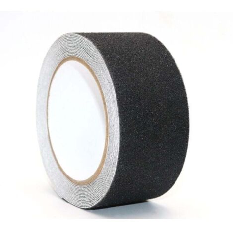Ruban antidérapant en PVC noir 5m x 5cm pour escaliers, marches, sols, décoration de sécurité