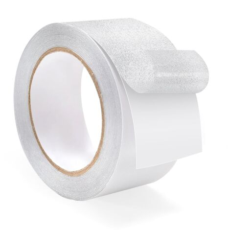 Ruban Antidérapante Adhésive, 5cm x 5m Bande Antidérapante Escalier, Transparent Imperméable Sécurité Ruban Autocollant Solide pour Escaliers, Échelles, Sol, Intérieur Extérieur