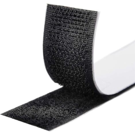 Ruban auto-adhésif Velcro de 10 mètres, adhésif ultra-résistant, ruban double face, largeur Velcro 20 mm