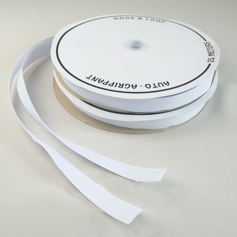 Ruban Auto-agrippant adhésif diamètre 20 mm - Blanc