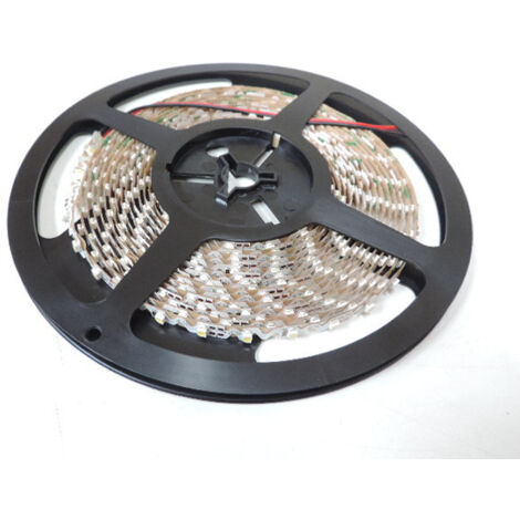 Ruban bandeau LED 5.76W/m 6000K longueur 5m souple alim 12V (non incl) 72leds/m interieur IP20
